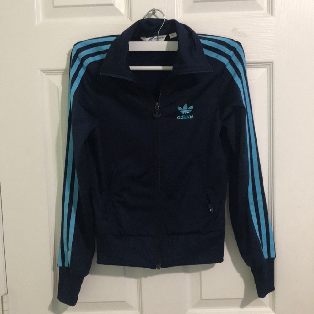 Adidas Navy Blue Track Jacket XS
